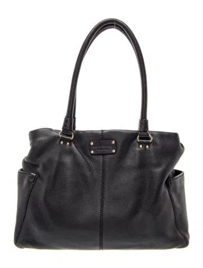 Pre-owned Kate Spade Leather Shoulder Bag In Black