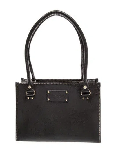 Pre-owned Kate Spade Leather Shoulder Bag In Black