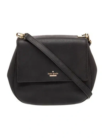 Pre-owned Kate Spade Leather Shoulder Bag In Black