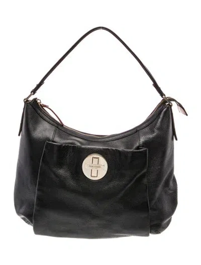 Pre-owned Kate Spade Leather Shoulder Bag In Black