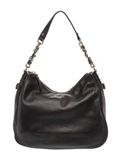 Pre-owned Kate Spade Leather Shoulder Bag In Black