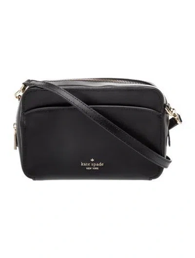 Pre-owned Kate Spade Leather Shoulder Bag In Black