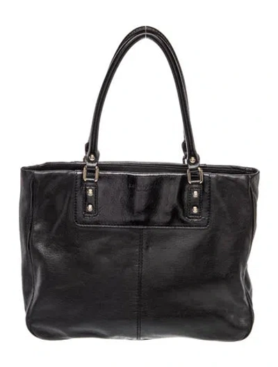 Pre-owned Kate Spade Leather Shoulder Bag In Black