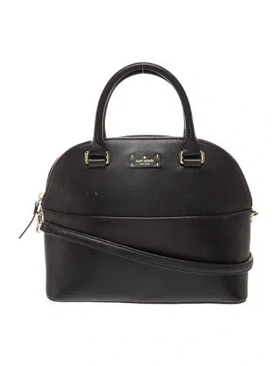 Pre-owned Kate Spade Leather Shoulder Bag In Black