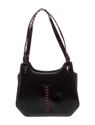 Pre-owned Kate Spade Leather Shoulder Bag In Black