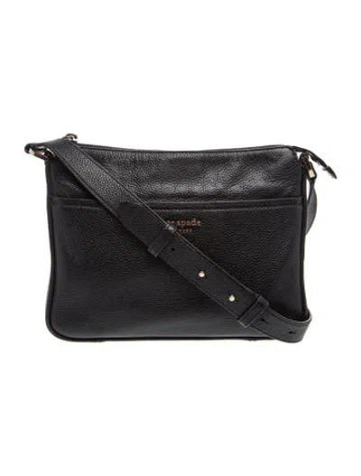Pre-owned Kate Spade Leather Shoulder Bag In Black