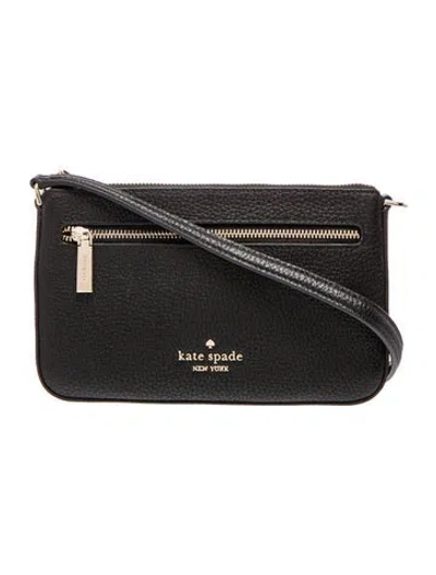 Pre-owned Kate Spade Leather Shoulder Bag In Black