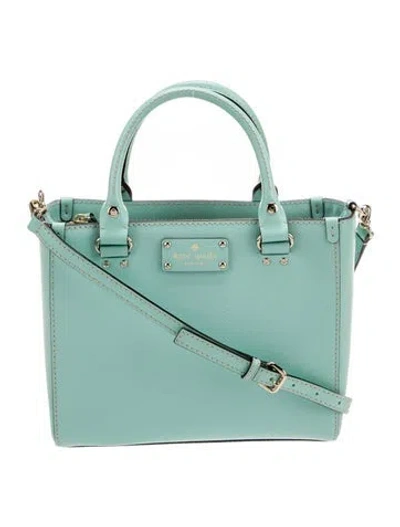 Pre-owned Kate Spade Leather Shoulder Bag In Blue