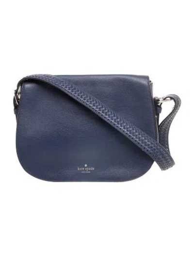 Pre-owned Kate Spade Leather Shoulder Bag In Blue