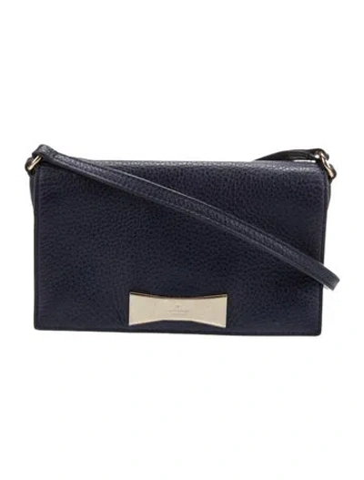 Pre-owned Kate Spade Leather Shoulder Bag In Blue
