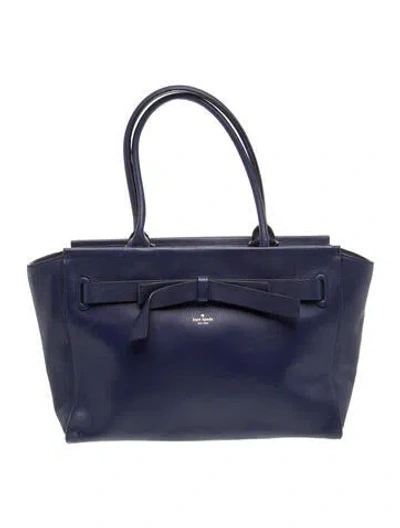 Pre-owned Kate Spade Leather Shoulder Bag In Blue