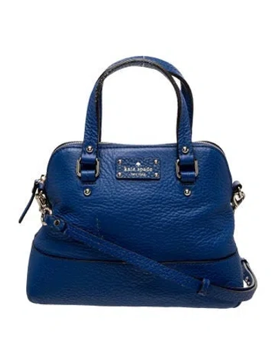 Pre-owned Kate Spade Leather Shoulder Bag In Blue