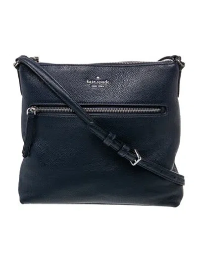 Pre-owned Kate Spade Leather Shoulder Bag In Blue