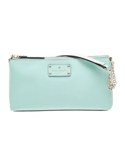 Pre-owned Kate Spade Leather Shoulder Bag In Blue