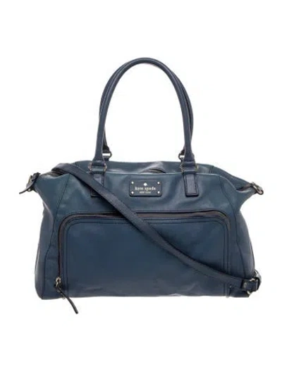 Pre-owned Kate Spade Leather Shoulder Bag In Blue