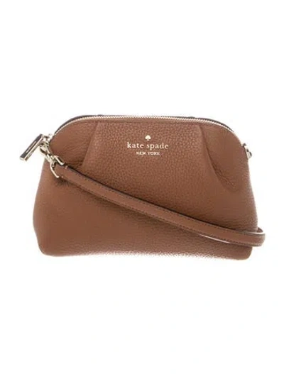 Pre-owned Kate Spade Leather Shoulder Bag In Brown