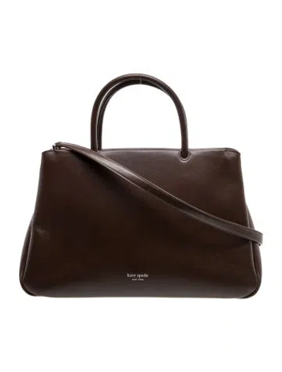 Pre-owned Kate Spade Leather Shoulder Bag In Brown