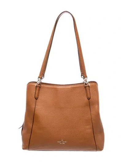 Pre-owned Kate Spade Leather Shoulder Bag In Brown
