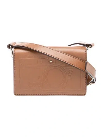 Pre-owned Kate Spade Leather Shoulder Bag In Brown