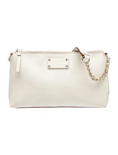 Pre-owned Kate Spade Leather Shoulder Bag In Gold