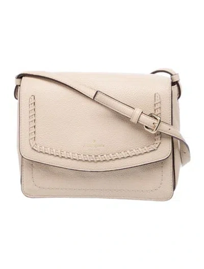 Pre-owned Kate Spade Leather Shoulder Bag In Gray