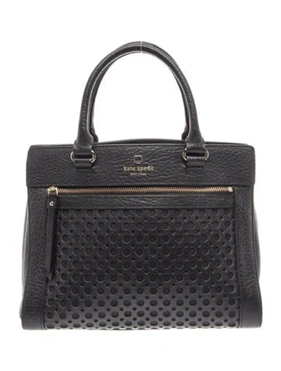 Pre-owned Kate Spade Leather Shoulder Bag In Gray