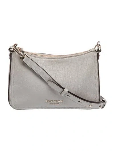 Pre-owned Kate Spade Leather Shoulder Bag In Gray