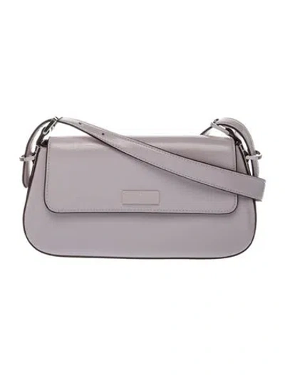 Pre-owned Kate Spade Leather Shoulder Bag In Gray