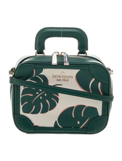 Pre-owned Kate Spade Leather Shoulder Bag In Green