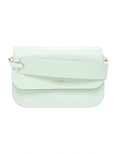 Pre-owned Kate Spade Leather Shoulder Bag In Green