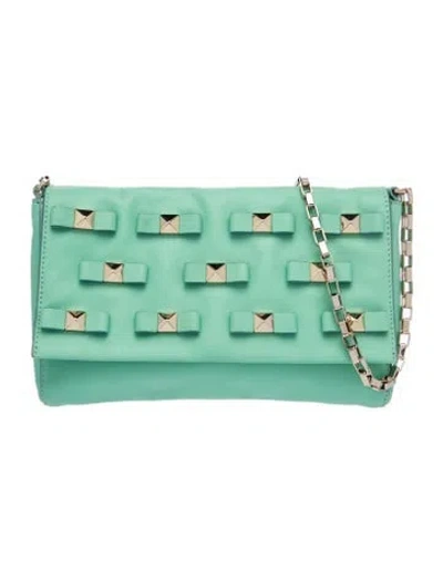 Pre-owned Kate Spade Leather Shoulder Bag In Green