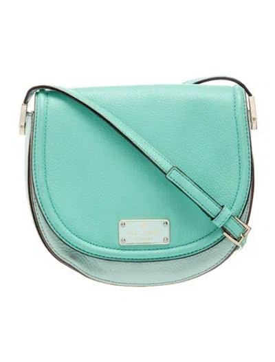 Pre-owned Kate Spade Leather Shoulder Bag In Green