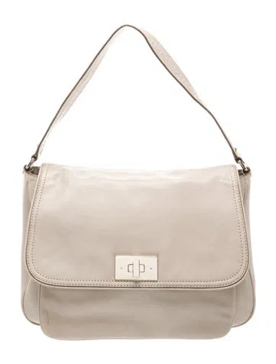 Pre-owned Kate Spade Leather Shoulder Bag In Neutral