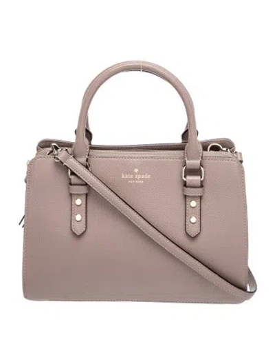 Pre-owned Kate Spade Leather Shoulder Bag In Neutral