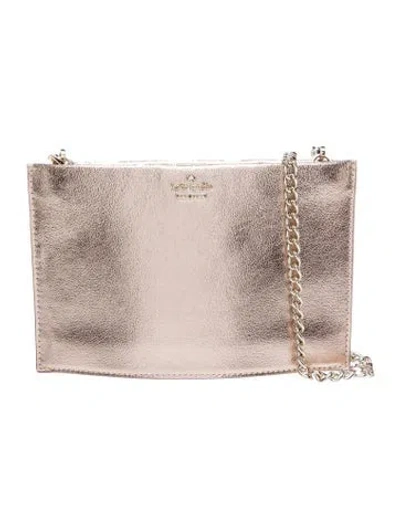 Pre-owned Kate Spade Leather Shoulder Bag In Neutral