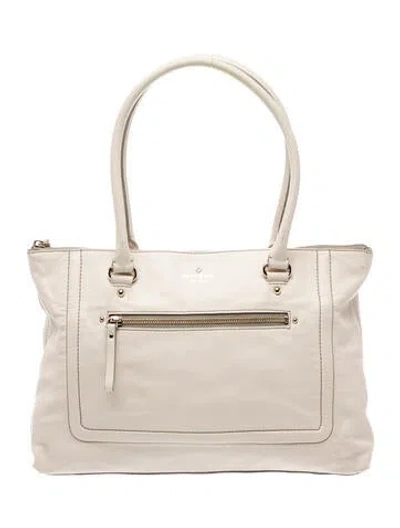 Pre-owned Kate Spade Leather Shoulder Bag In Neutral