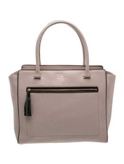Pre-owned Kate Spade Leather Shoulder Bag In Neutral