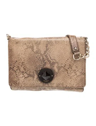 Pre-owned Kate Spade Leather Shoulder Bag In Neutral