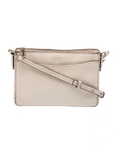 Pre-owned Kate Spade Leather Shoulder Bag In Neutral