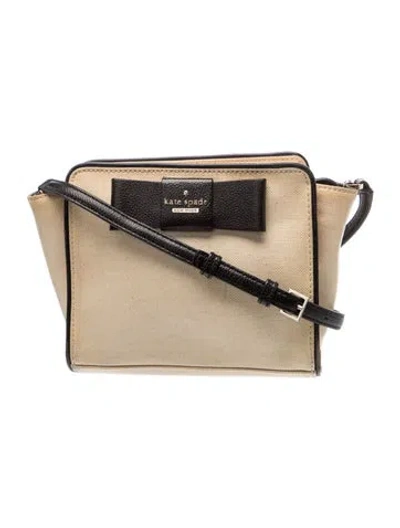 Pre-owned Kate Spade Leather Shoulder Bag In Neutral