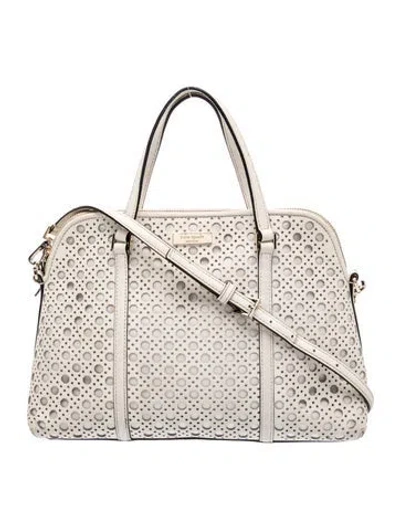Pre-owned Kate Spade Leather Shoulder Bag In Neutral