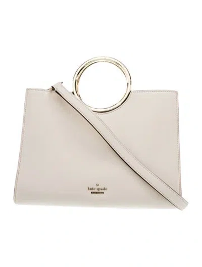Pre-owned Kate Spade Leather Shoulder Bag In Neutral