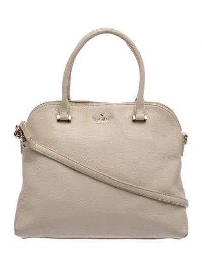 Pre-owned Kate Spade Leather Shoulder Bag In Neutral