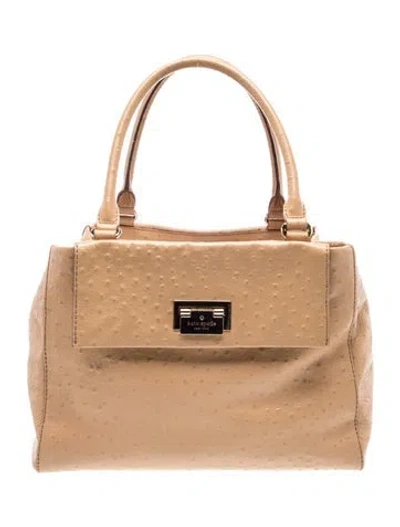 Pre-owned Kate Spade Leather Shoulder Bag In Neutral