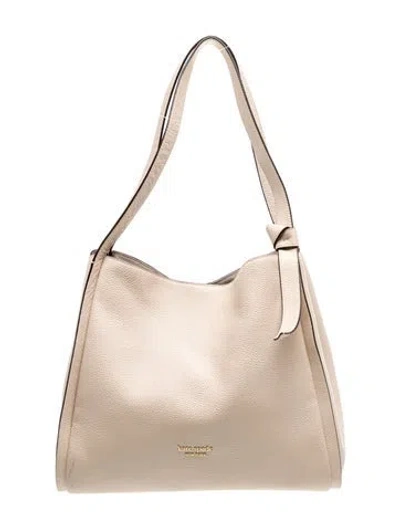 Pre-owned Kate Spade Leather Shoulder Bag In Neutral