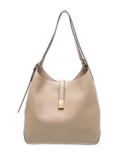 Pre-owned Kate Spade Leather Shoulder Bag In Neutral