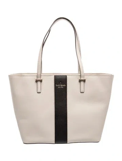 Pre-owned Kate Spade Leather Shoulder Bag In Neutral