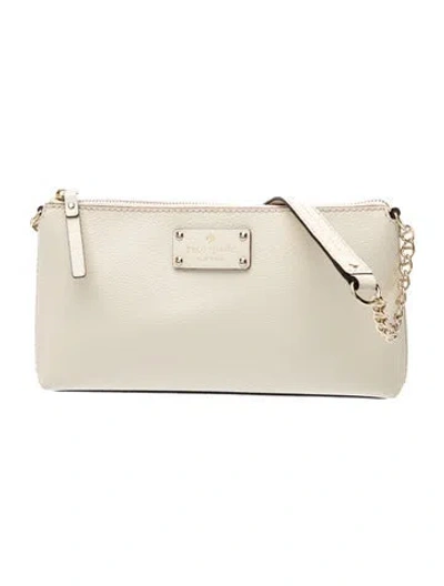 Pre-owned Kate Spade Leather Shoulder Bag In Neutral