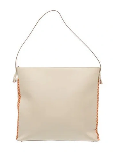 Pre-owned Kate Spade Leather Shoulder Bag In Neutral