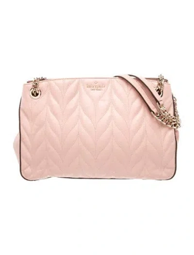 Pre-owned Kate Spade Leather Shoulder Bag In Pink